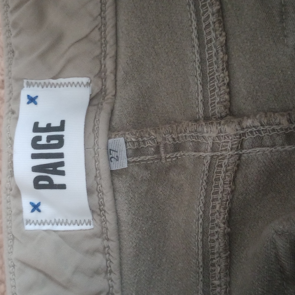 PAIGE Army Green Women's Straight Leg Jeans. Size 27 - Picture 4 of 6
